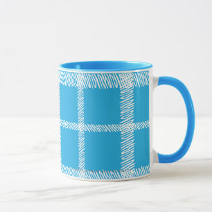 Mug Aqua de plaid