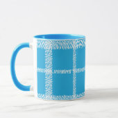 Mug Aqua de plaid (Gauche)