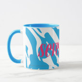 Mug Aqua de zèbre (Gauche)
