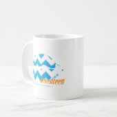 Mug Aqua de zigzag (Devant gauche)