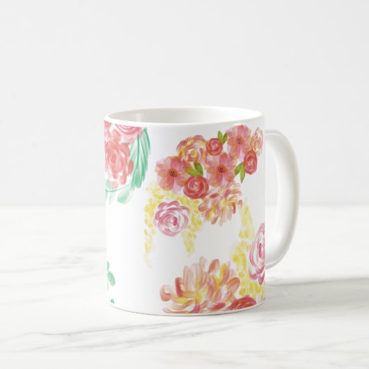 Mug Aqua fleur (Devant droit)