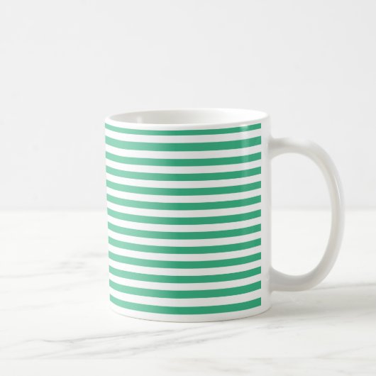 Mug Aqua Grandes vertes et blanches (Droite)
