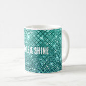 Mug Aqua Green Sparkle (Devant droit)