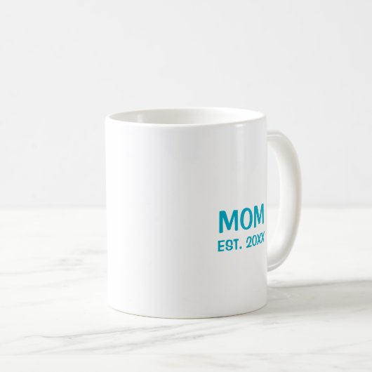 Mug Aqua Maman Typographie Mot Cloud (Devant droit)