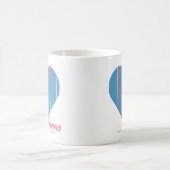 Mug Aqua mince 3 de rayures (Centre)