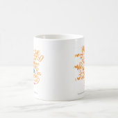Mug Aqua/orange de graffiti (Centre)