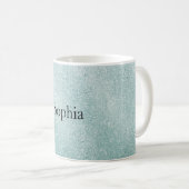 Mug Aqua Paillettes Noël Ombré (Devant droit)