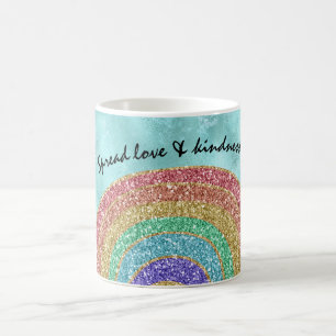 Mug Aqua Parties scintillant Sparkle Gold Rainbow     