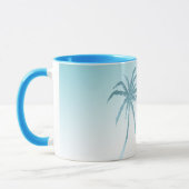 Mug  Aqua Peach White Palm Tree Gold Dream           (Gauche)