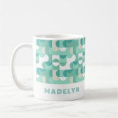 Mug Aqua Turquoise Mint Mint Green MidCentury Patte (Gauche)