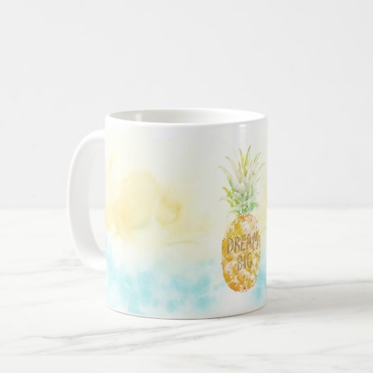 Mug Aqua Yellow Pineappé Gold Dream (Devant gauche)