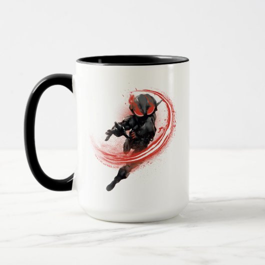 Mug Aquaman | Black Manta Red Swipe Graphic (Gauche)