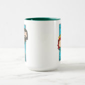 Mug Aquaman | Chibi Mera & Aquaman Graphisme sous-mari (Centre)