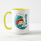 Mug Aquaman | Chibi Mera Riding Vague Graphique (Gauche)