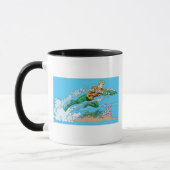 Mug Aquaman Dashes À Travers L'Eau (Gauche)