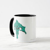 Mug Aquaman Déjeuner en avant - Turquoise (Devant gauche)