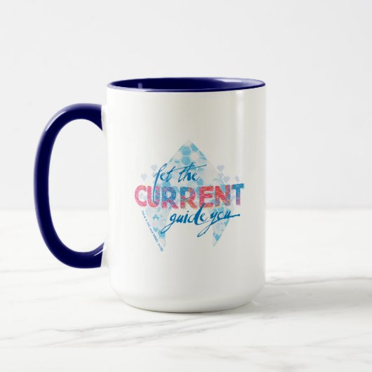 Mug Aquaman | Graphique Logo "Let The Current Guide Yo (Gauche)