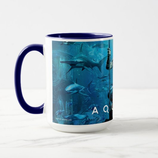 Mug Aquaman | Prince Orin avec animaux aquatiques (Gauche)