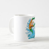 Mug Aquaman saute dans la vague (Devant gauche)