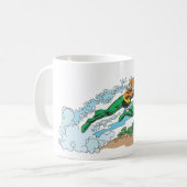 Mug Aquaman saute sur Coral (Devant gauche)