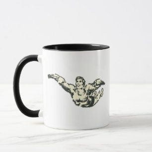 Mug Aquaman Soars BW