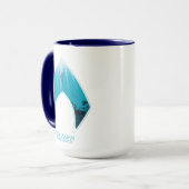 Mug Aquaman | voient le graphique d'océan de logo (Devant gauche)