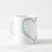 Mug Aquamarine Gem Heart (Devant gauche)