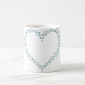 Mug Aquamarine Gem Heart (Centre)