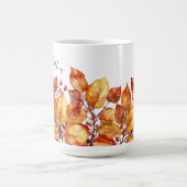 Mug Aquarell Automne Feuilles Design (Centre)