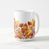 Mug Aquarell Automne Feuilles Design (Devant droit)