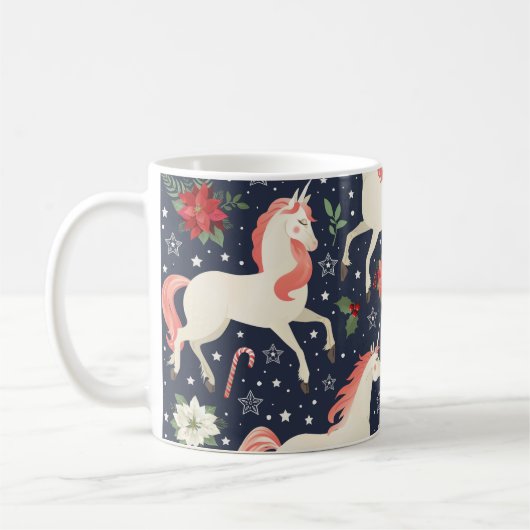 Mug Aquarelle abstrait triangles bleus sans soudure ba (Gauche)
