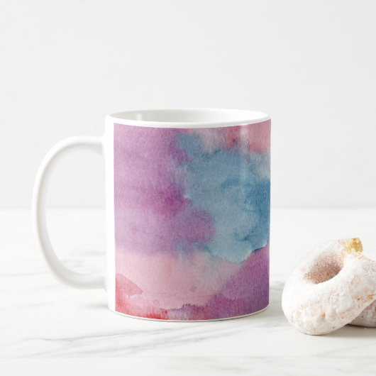 Mug Aquarelle abstraite (Avec donut)