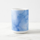Mug Aquarelle Abstraite Bleu Clair (Centre)