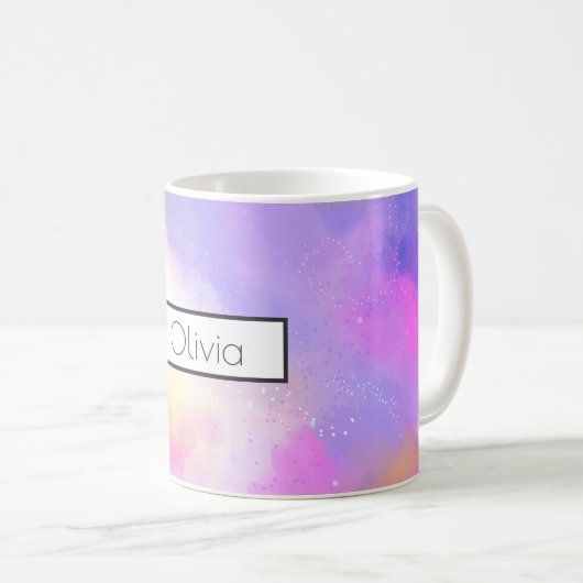 Mug Aquarelle Abstraite cool Conception de l'espace co (Devant droit)