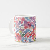 Mug Aquarelle Abstraite Flore perdue (Devant gauche)