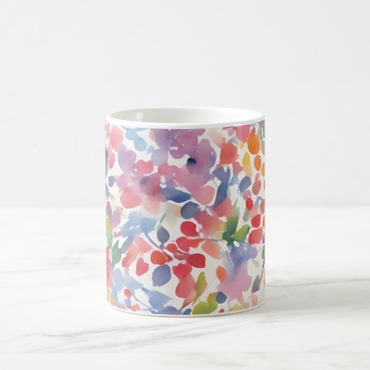 Mug Aquarelle Abstraite Flore perdue (Centre)