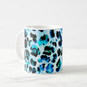 Mug Aquarelle Abstraite Motif de peau léopard (Devant gauche)