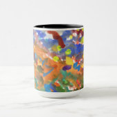Mug Aquarelle abstraite multicolore (Centre)
