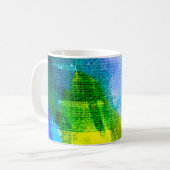 Mug aquarelle Abstraite peinte fond abstrait, acr (Devant gauche)