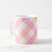 Mug Aquarelle Abstraite rose Plaid Plutôt simple (Devant gauche)