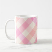 Mug Aquarelle Abstraite rose Plaid Plutôt simple (Gauche)