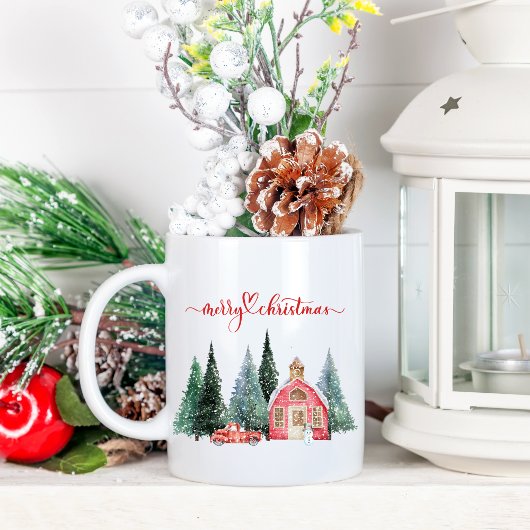 Mug Aquarelle Accueil Joyeux Noël