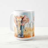 Mug Aquarelle adorable Eléphant (Devant gauche)