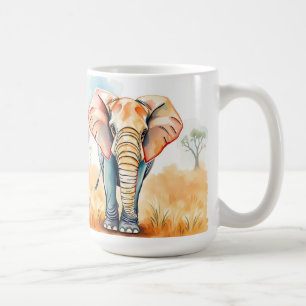 Mug Aquarelle adorable Eléphant