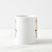 Mug Aquarelle adorable Jungle Safari Animaux Monogramm (Centre)