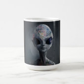 Mug Aquarelle Alien grise (Centre)