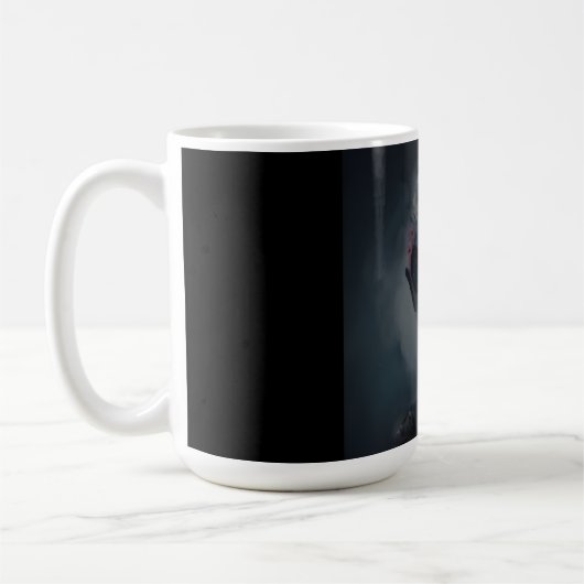 Mug Aquarelle Alien grise (Gauche)
