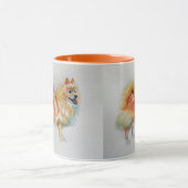 Mug Aquarelle allemande Spitz Pomeranian (Centre)