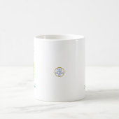 Mug Aquarelle Ananas Art original Boho Retro (Centre)