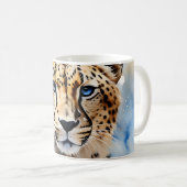 Mug Aquarelle Animal Safari Cheetah (Devant droit)